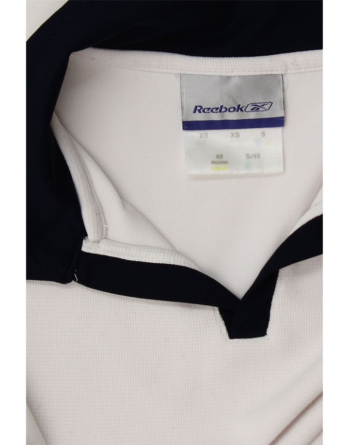 Camiseta Polo para Hombre Reebok XS Color Blanco a Bloques