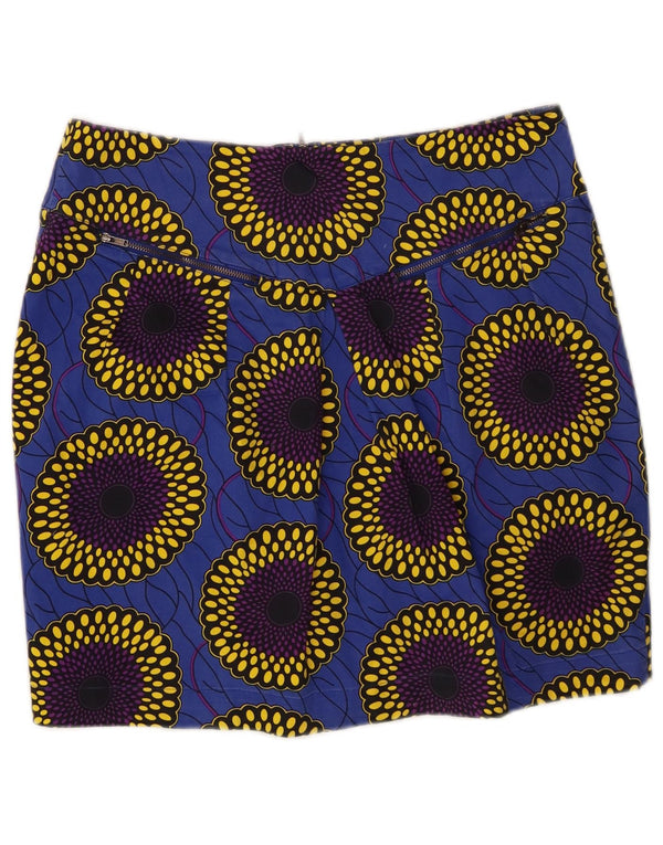 Minifalda de tubo para mujer Oasis UK 40 Medium W30 Algodón floral azul