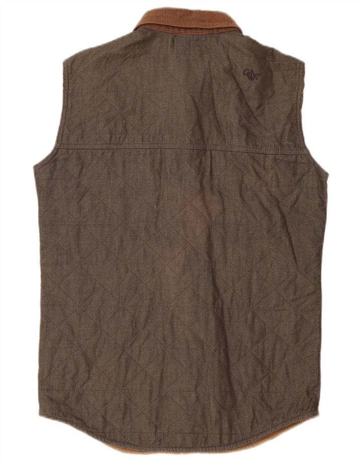 Volcom Chaleco acolchado para hombre UK 36 Small Algodón caqui