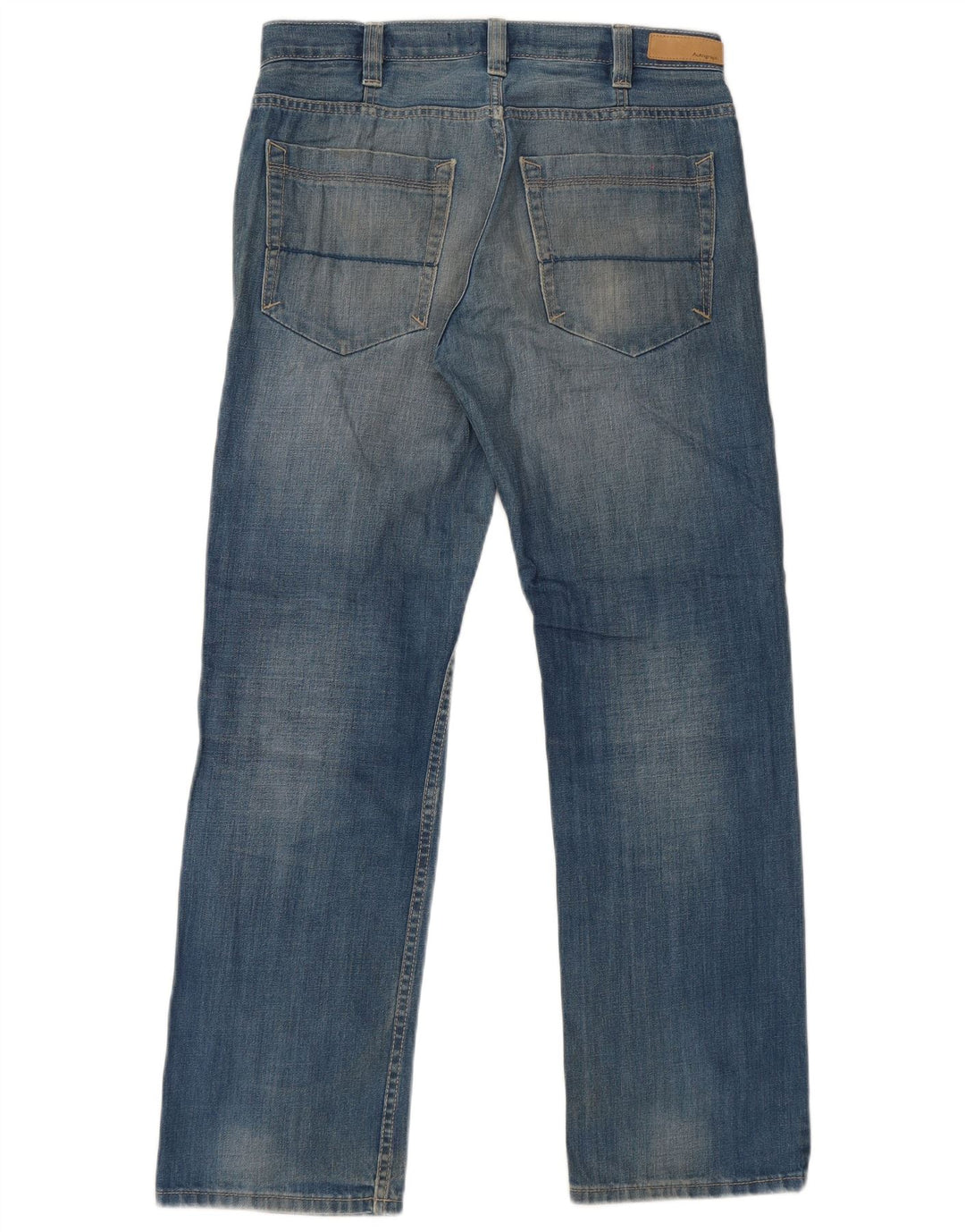 Marks & Spencer Jeans rectos autógrafos para hombre W32 L31 Algodón azul