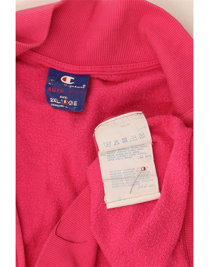 Champion Chaqueta De Chándal Para Hombre 2XL Algodón Rosa
