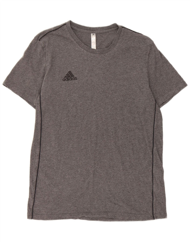 Camiseta Adidas Hombre Top Algodón Gris Medio