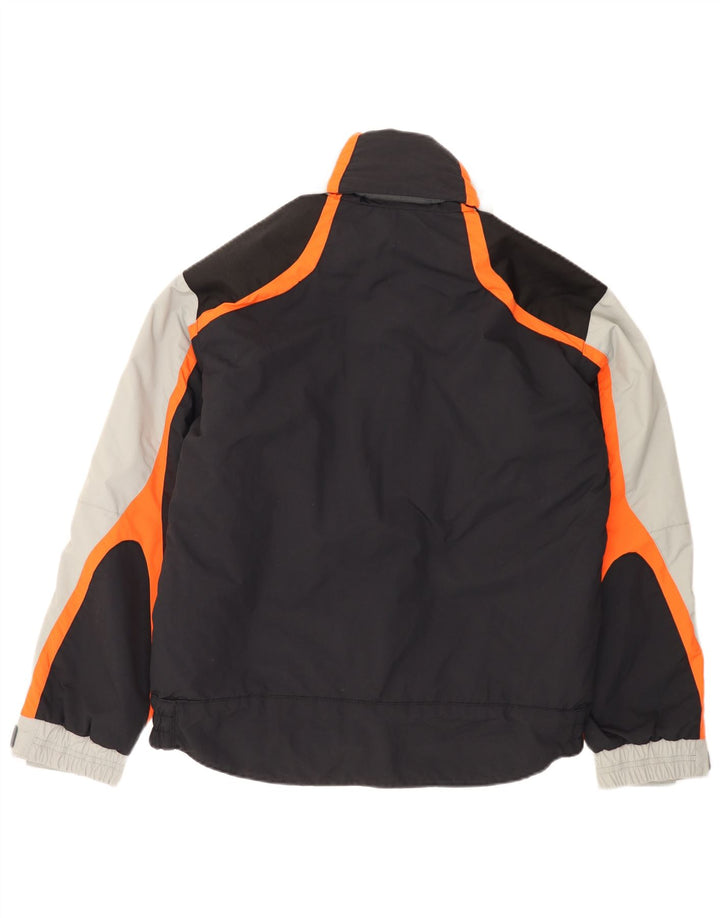 Belfe Chaqueta cortavientos para hombre ES 38 Gris medio Poliamida color block