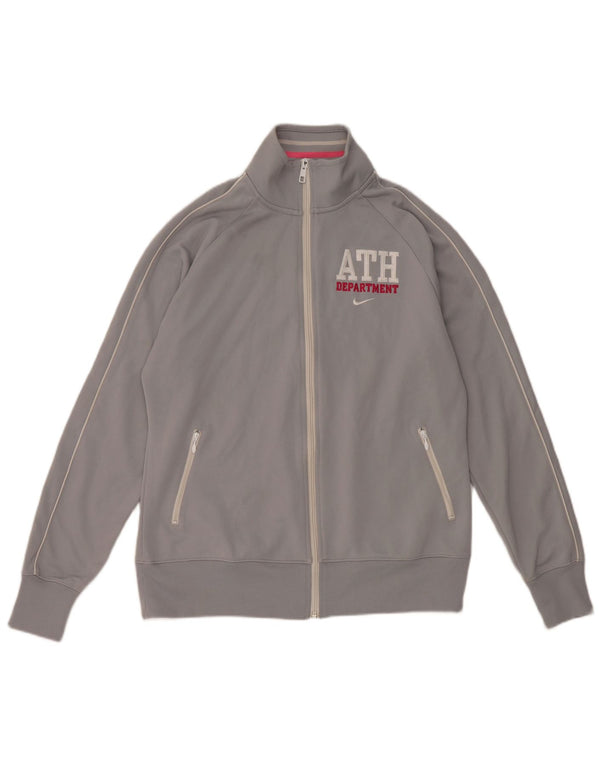 Nike - Chaqueta de chándal gráfica para mujer, talla 40, XL, color gris