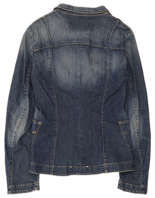 Chaqueta tipo blazer vaquera de 3 botones para mujer Gas UK 42 Algodón azul medio