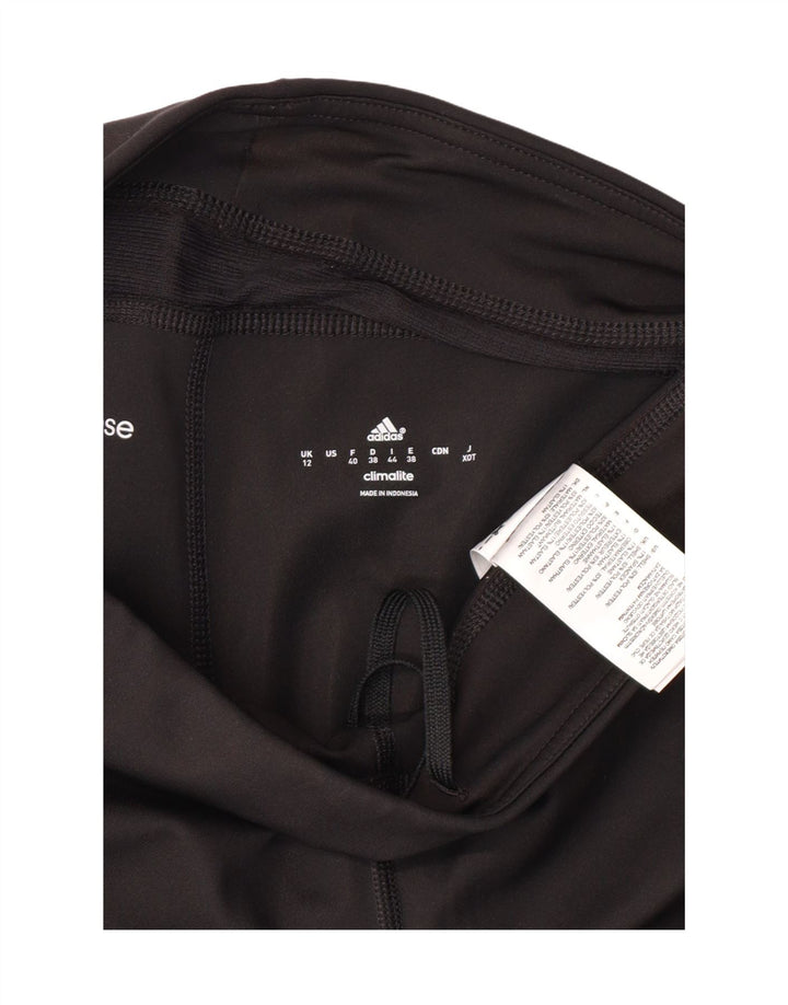 ADIDAS Leggings Capri Climalite para mujer Reino Unido 12 Mediano Negro Poliéster