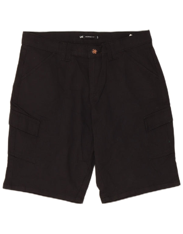 Lee pantalones cortos cargo de talle medio para mujer US 6 mediano W30 algodón negro