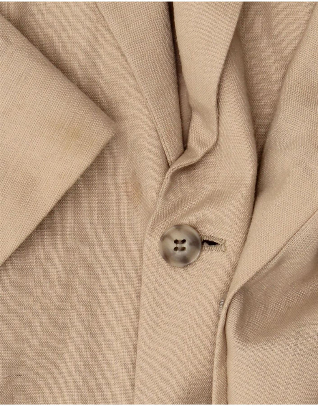 Marks & Spencer Chaqueta tipo blazer con 2 botones para hombre UK 44 XL Beige Linen