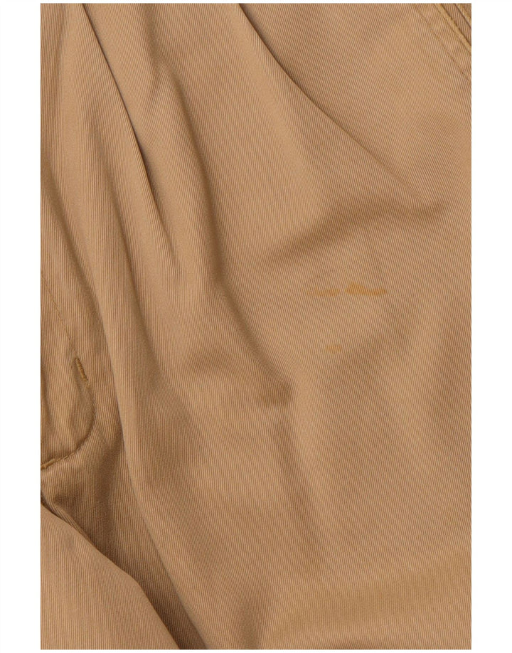 DOCKERS Pantalón chino con pinzas color caqui para hombre W30 L32 Algodón beige