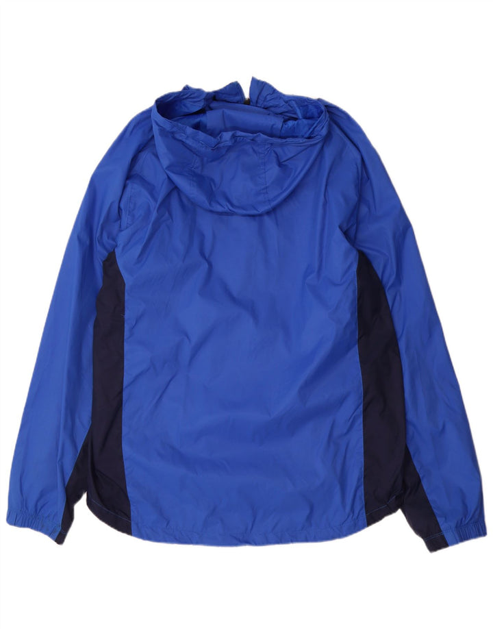 Nike Chaqueta impermeable con capucha para hombre UK 38 Medium Blue Colourblock Nylon