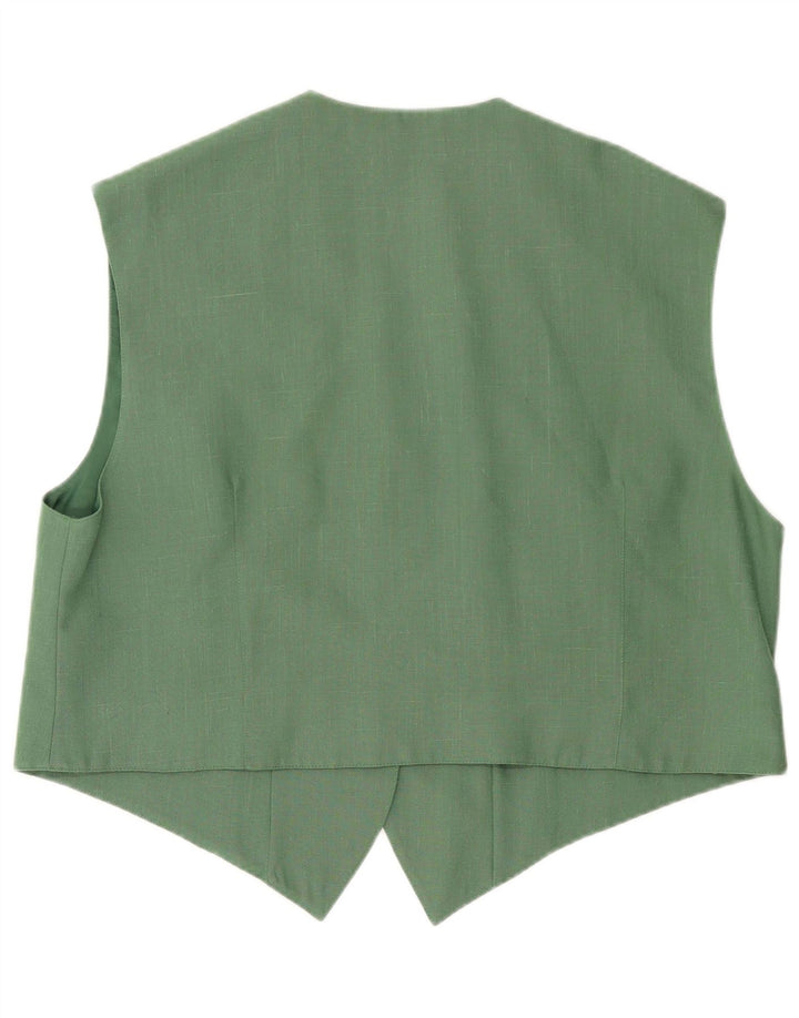 Chaleco Vintage Mujer IT 48 XL Poliéster Verde