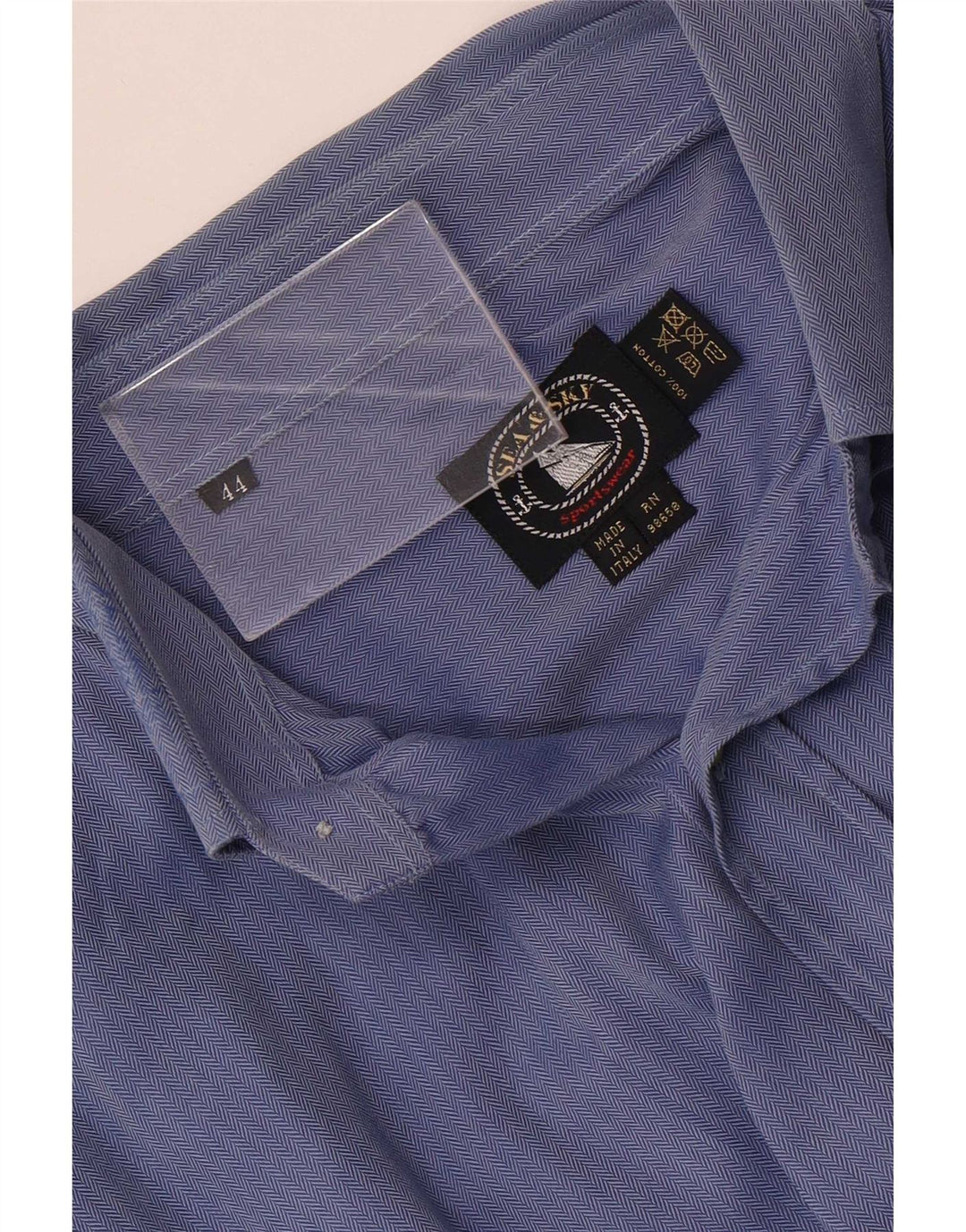 Camisa para hombre Sea & Sky Talla 44 XL Algodón azul en espiga