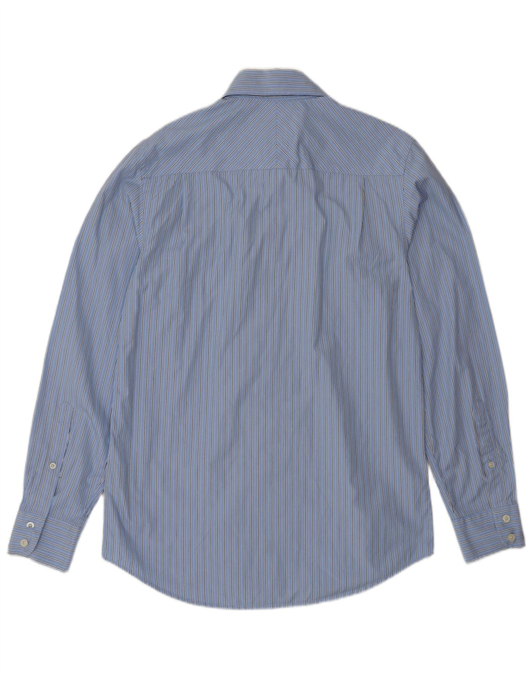 Camisa Musto Hombre Small Algodón A Rayas Azul