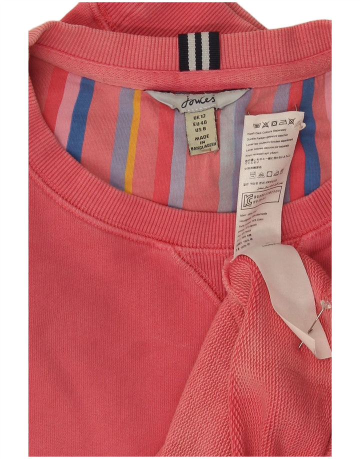 Joules Sudadera para mujer Jumper UK 12 Medium Pink Cotton