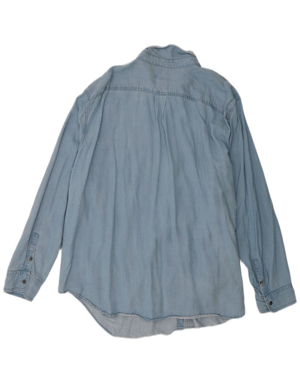 Chaps Camisa vaquera para mujer UK 20 2XL Azul Lyocell