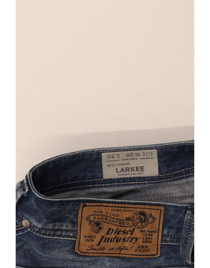 DIESEL Vaqueros rectos de corte regular Larkee para hombre W29 L30 Algodón azul
