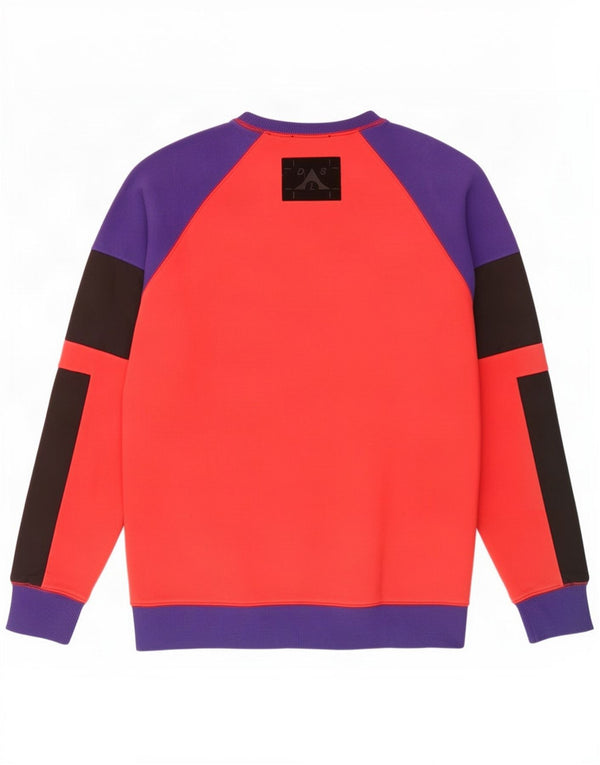 Diesel Hombre Sudadera Con Estampado De Jersey Grande De Algodón Color Rojo