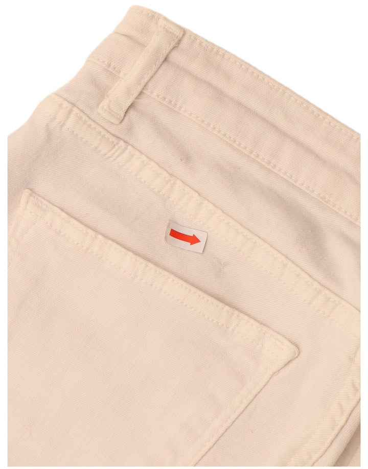 ZARA Bermudas vaqueras para mujer EU 38 Small W28 Off White
