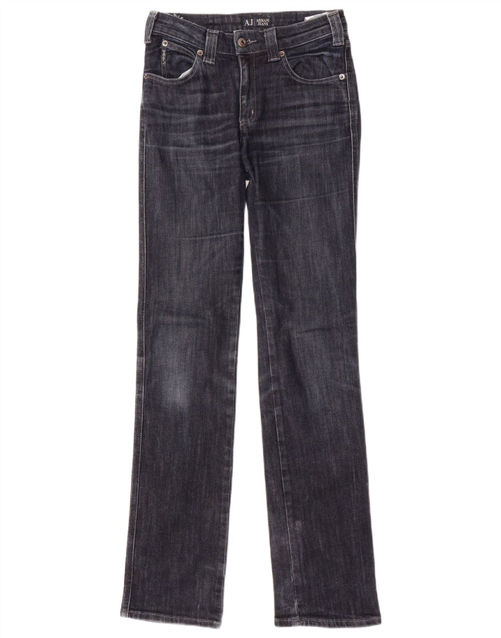 Jeans Armani Mujer Rectos W26 L32 Azul Marino Algodón