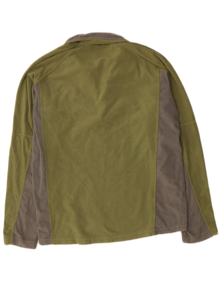 Berghaus Hombre Jersey De Forro Polar Con Cremallera En El Cuello Caqui Medio Poliéster Color Block