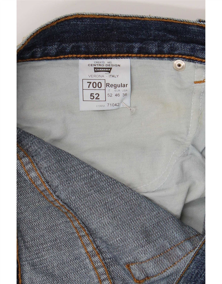 Carrera Hombre 700 Vaqueros Rectos Regulares W36 L34 Algodón Azul