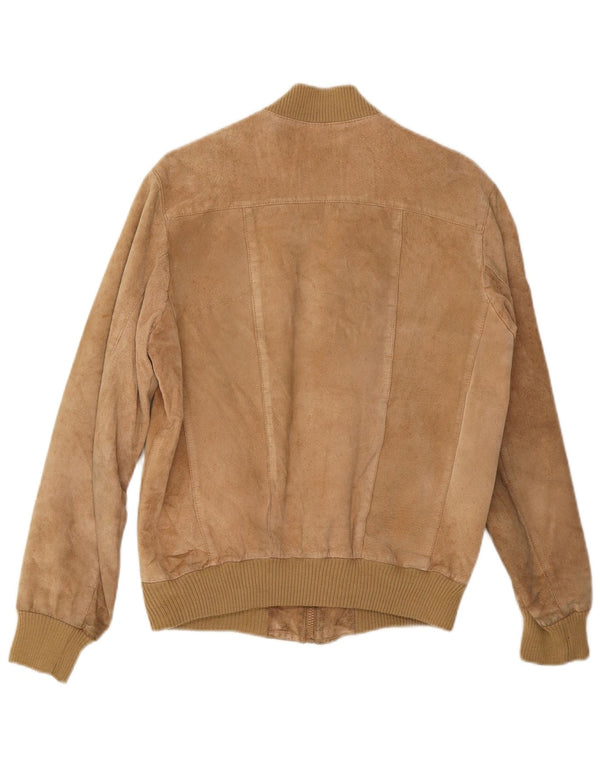 MCGREGOR Chaqueta bomber de ante para hombre UK 36 Small Beige