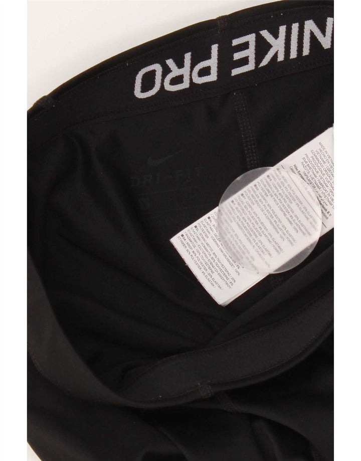 Nike Capri Graphic Leggings para mujer, talla 8, pequeño, poliéster negro