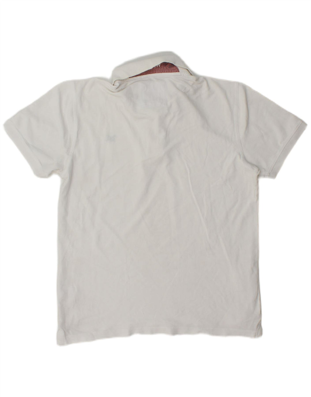 Crew Clothing Polo para hombre Algodón blanco mediano