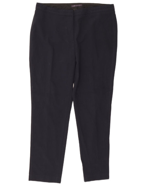 Marks & Spencer Pantalones chinos cónicos para mujer UK 40 Large W32 L28 Azul marino