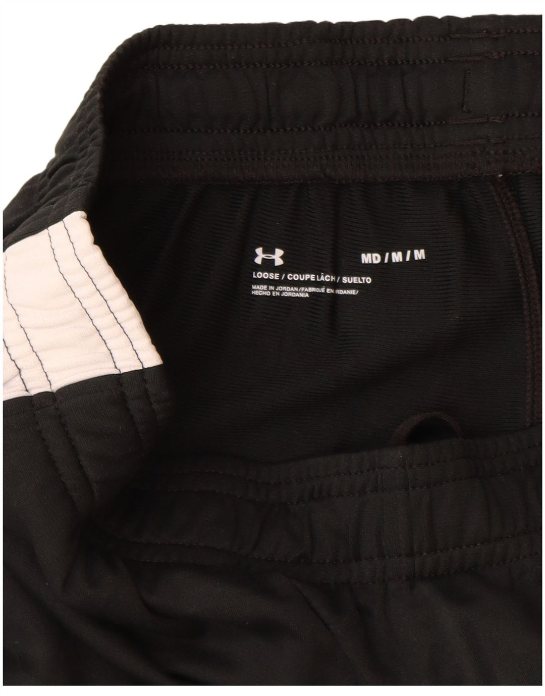 Under Armour Pantalones de chándal para niño 9-10 años Mediano Negro Colorblock