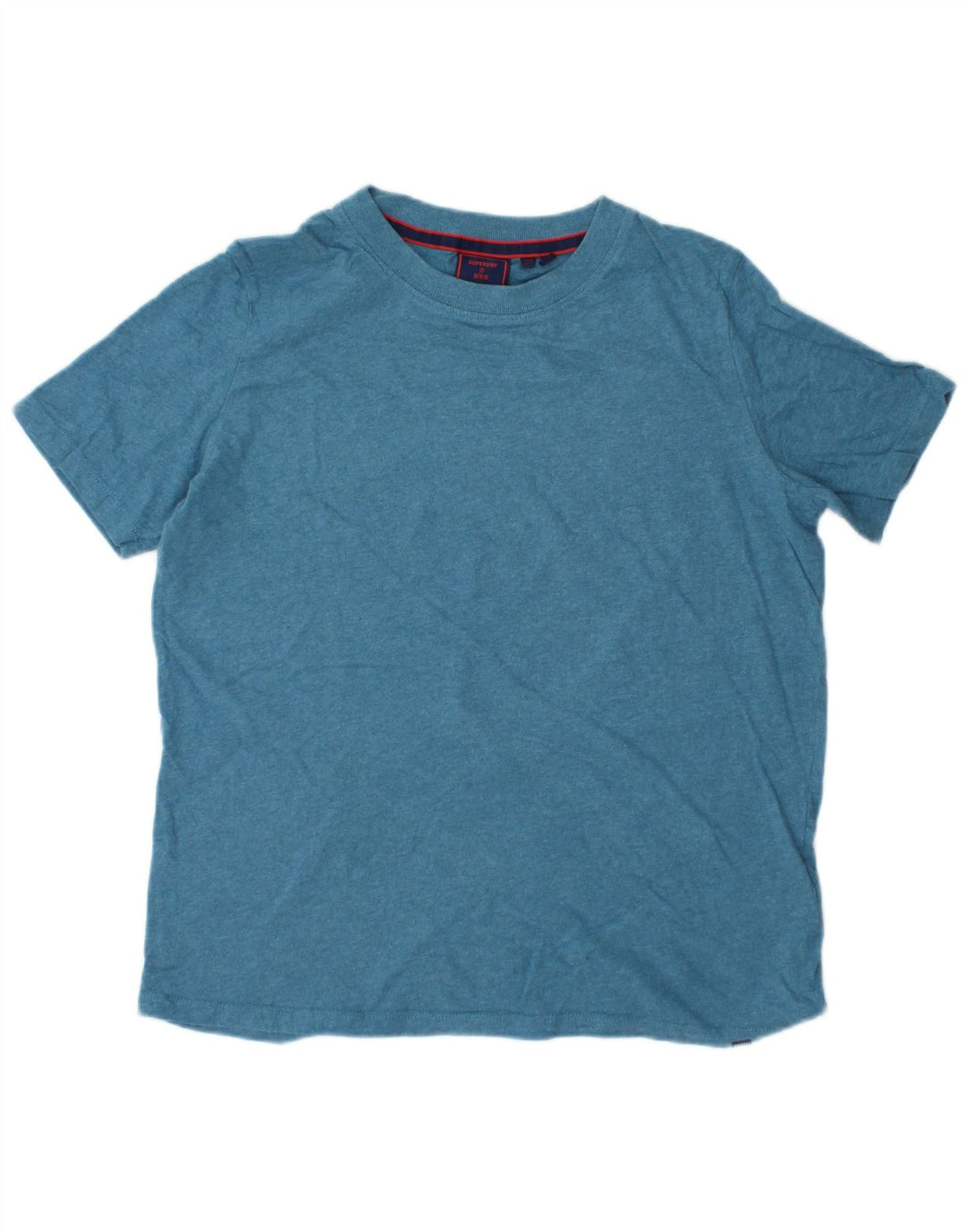 SUPERDRY Camiseta para mujer Top UK 10 Small Blue Cotton