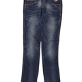 ROY ROGERS Vaqueros ajustados desgastados para mujer W27 L33 Algodón azul