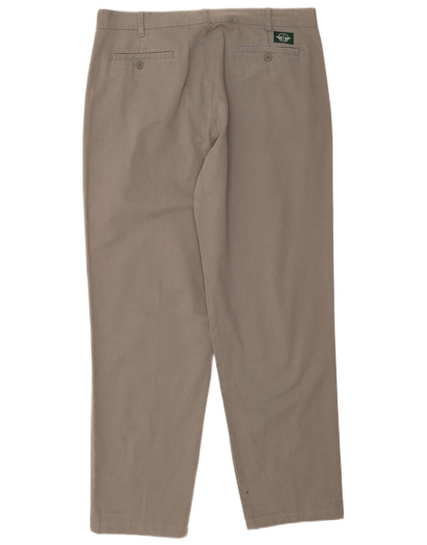 Dockers Pantalón chino cónico para hombre W38 L30 Algodón gris