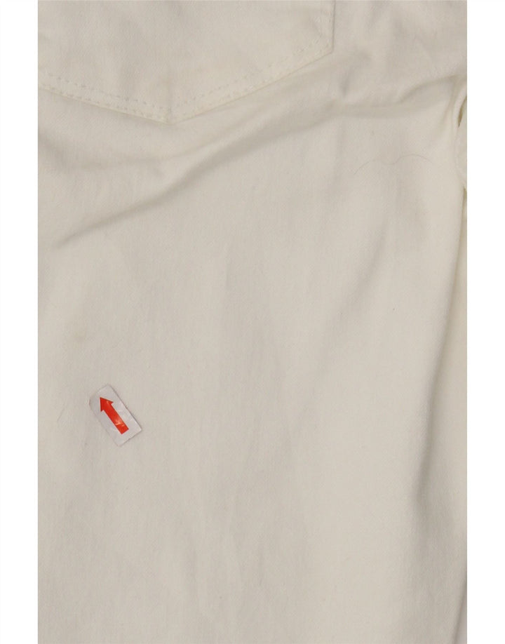 PRANA Jeans ajustados para mujer US 4 Small W27 L31 Algodón blanco