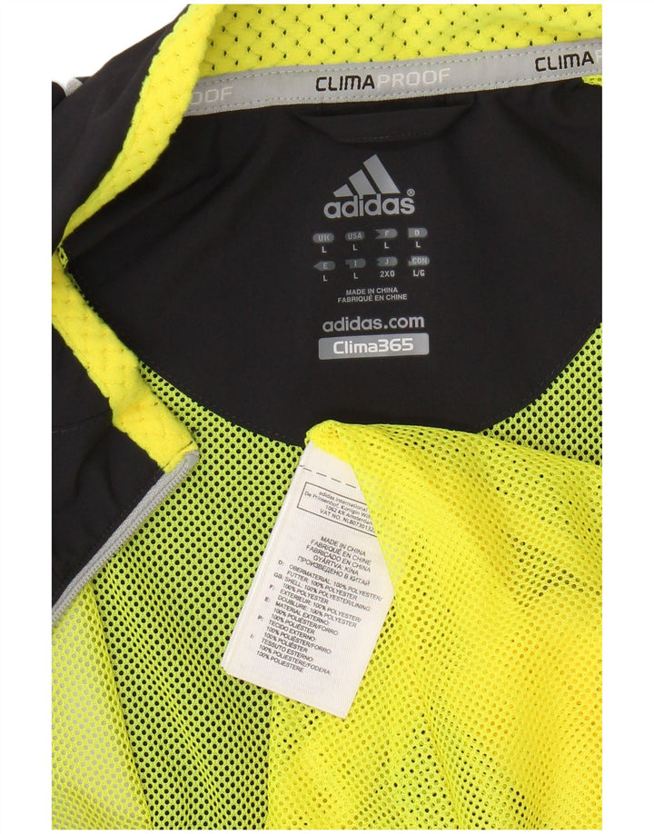 ADIDAS Chaqueta impermeable Clima 365 para hombre Reino Unido 40 Grande Poliéster azul marino