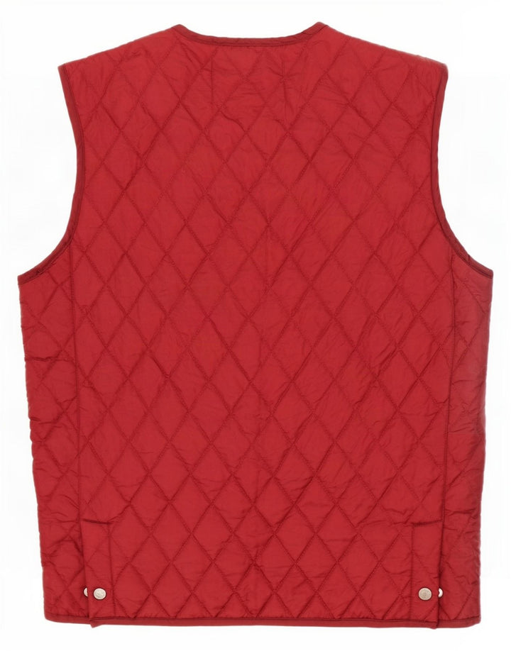 Sinclair Chaleco acolchado para hombre UK 38 Medium Borgoña Nylon