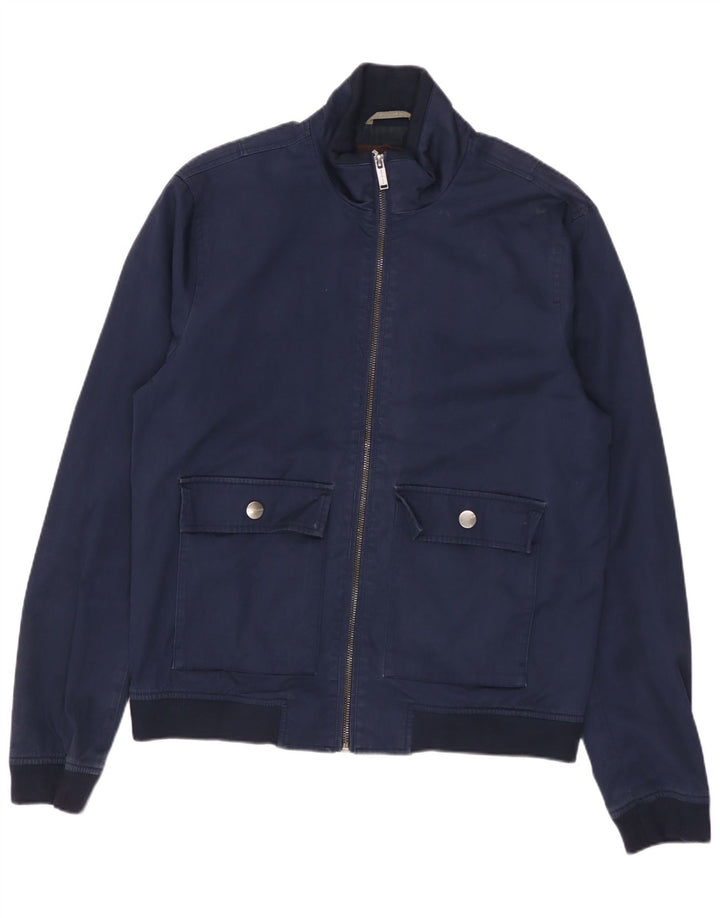 Michael Kors Chaqueta Bomber para Hombre UK 36 Small Azul Marino Viscosa