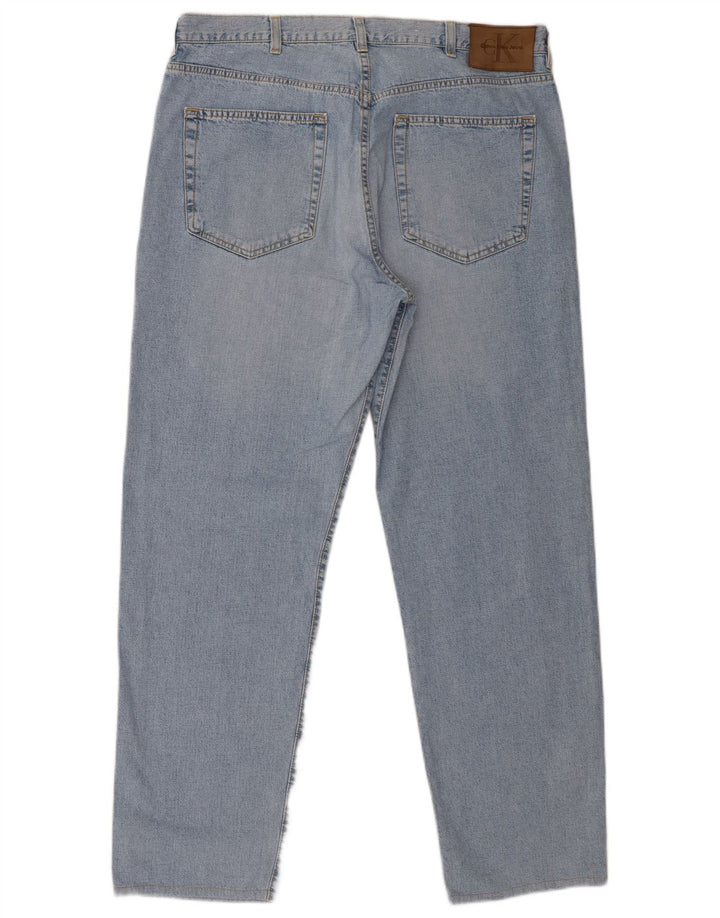 Calvin Klein Jeans rectos para hombre W38 L29 Algodón azul