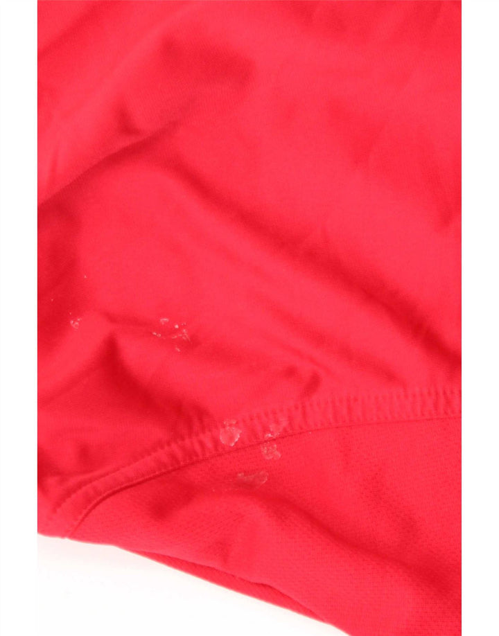 Adidas - Chaqueta de chándal para hombre, talla 44/46, poliéster rojo grande