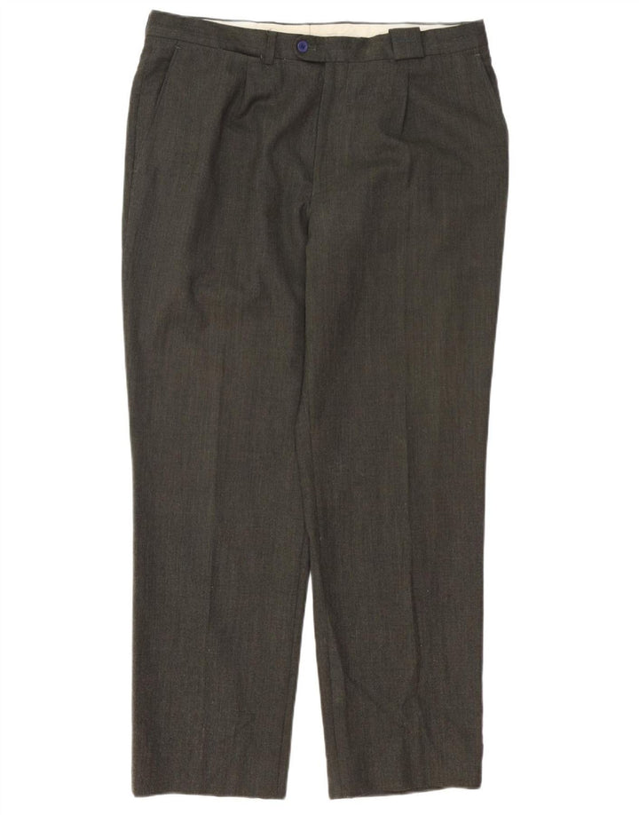 PIERRE CARDIN Mens Straight Suit Trousers IT 48 Medium W36 L31 Grey