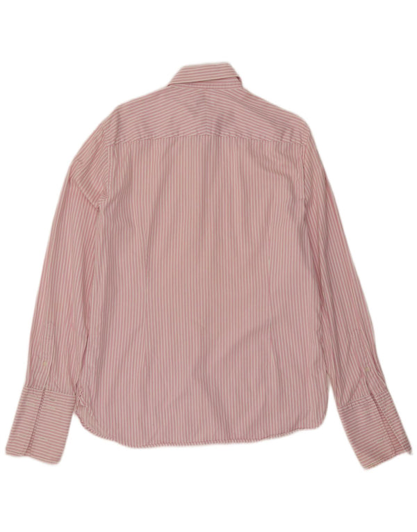 JAEGER Camisa formal para hombre Talla 15 1/2 Algodón a rayas rosa medio