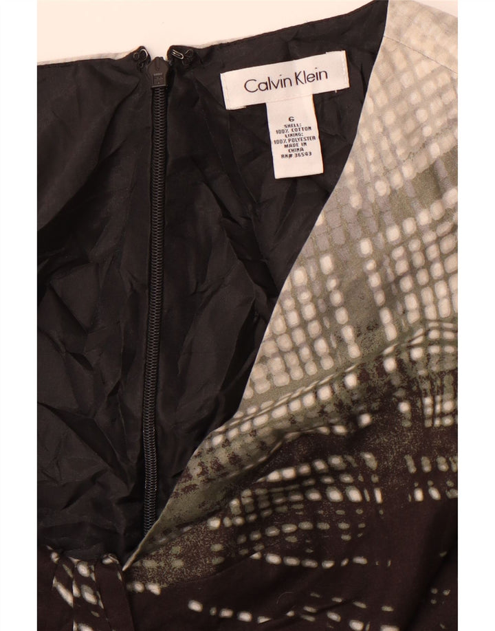 CALVIN KLEIN Vestido tubo sin mangas para mujer US 6 Gris medio Colorblock