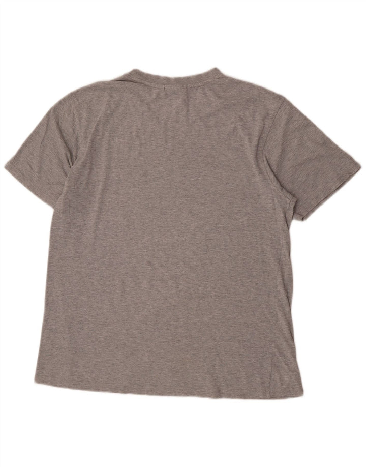 Fila Hombre Graphic Camiseta Top Gris Medio