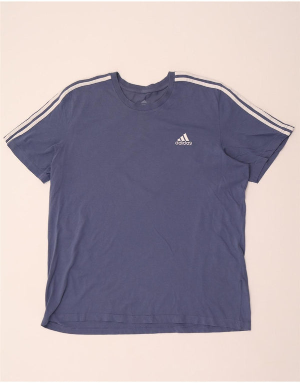 ADIDAS Camiseta Hombre Top 2XL Algodón Azul