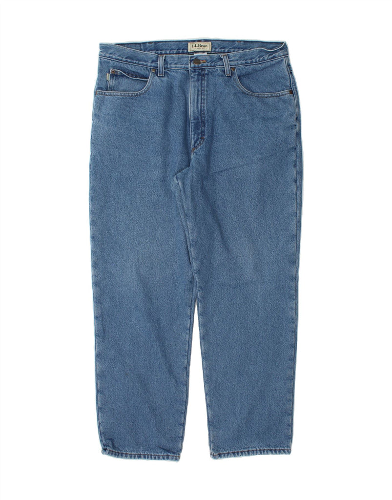 L.L.BEAN Mens Classic Fit Straight Jeans W37 L30 Blue Cotton Vintage L.L.Bean and Second-Hand L.L.Bean from Messina Hembry 