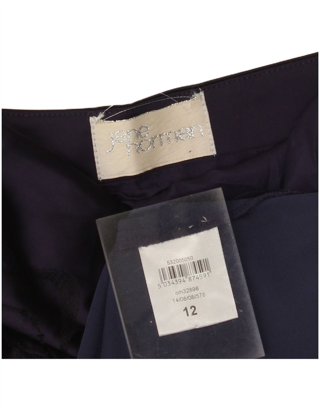 JANE NORMAN Vestido ajustado sin tirantes para mujer UK 40 Medio Púrpura Floral