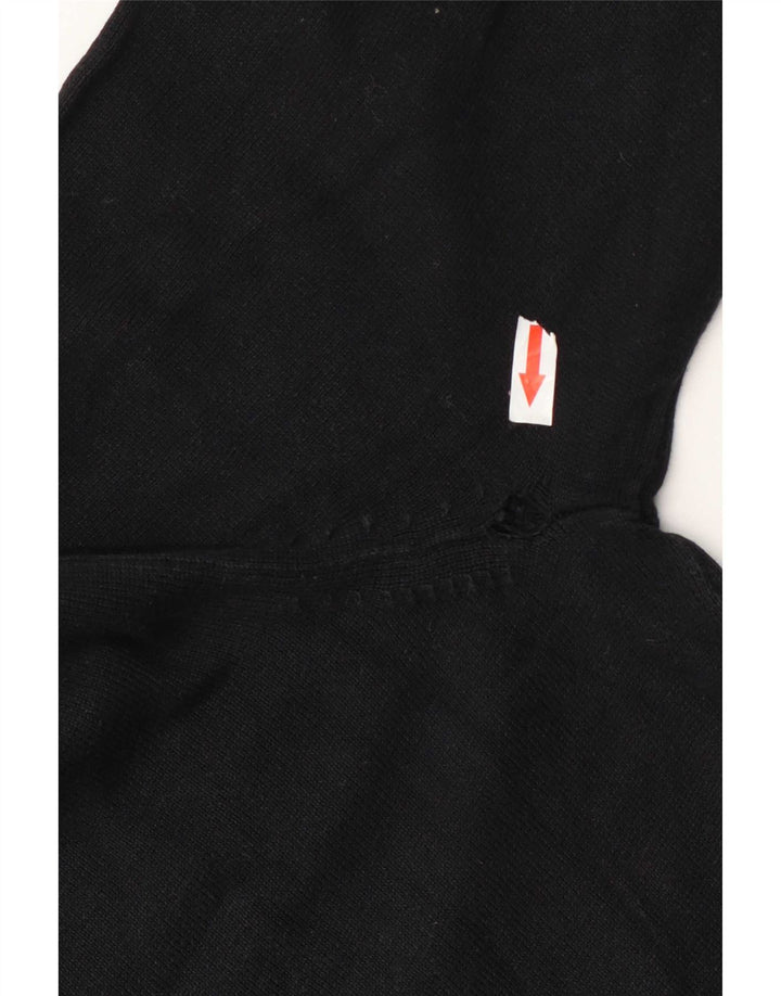 Marks & Spencer - Jersey con cuello en V para hombre, talla mediana, algodón negro