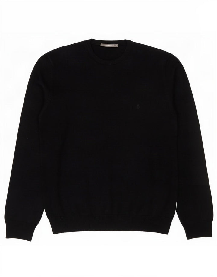 French Connection Jersey De Cuello Redondo Para Hombre Acrílico Azul Marino Medio