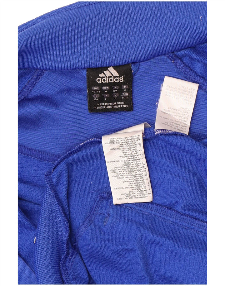 Adidas - Chaqueta de chándal para hombre, talla 40/42, color azul medio, poliéster