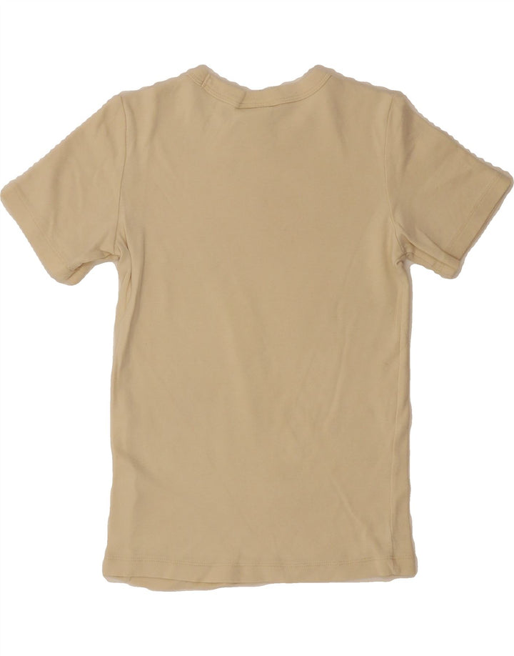 CHAMPION Womens T-Shirt Top UK 8 Small Beige Vintage Champion and Second-Hand Champion from Messina Hembry 
